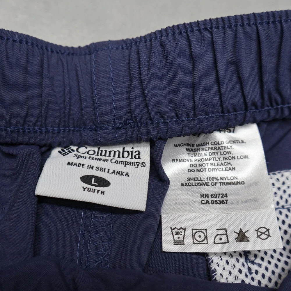 Columbia Short Girls Large Blue Lilly Valley Water Outdoor Summer Sporty $22 NEW
